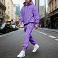 thumbnail image 1 of Ceisia Men's Loose Fit Hooded Sweatshirt & Jogger Pants Set | Casual Warm Two-Piece Tracksuit Gifts, 1 of 5