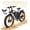 1, variant on TUTTIO 5000W Dual Motor Electric Bike for Adults Max 46mph, 26x4in Fat Tire All Terrain E-Mountain Bike, 52V 25Ah Full Suspension E Bike, 7-Speed Gear Electric Bicycle UL2849