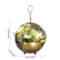 thumbnail image 3 of Rijanmt LED Lighted Artificial Flower with Hanging Pot,Colorful Fake Flowers in Wall Mounted Planter,Decorative warm LED string lights,for Indoor Outdoor Garden Front Door Yard Patio Home Decor,A, 3 of 6
