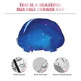 thumbnail image 5 of YFYANG Women's Double Waterproof Shower Cap, Blue Universe Starry Sky Reusable Hair Cap for All Hair Styles and Head Sizes, 5 of 9