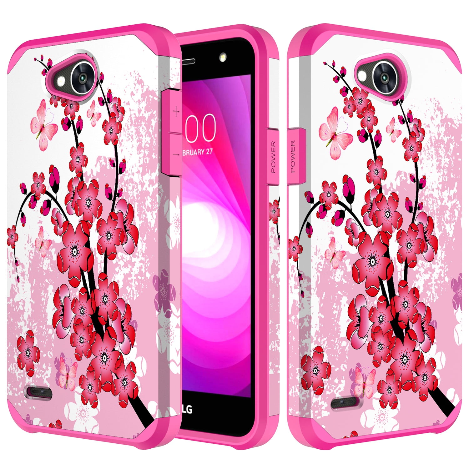 LG X CHARGE Case, Slim Hybrid [Shock Resistant] Dual Layer Protective