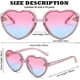 thumbnail image 5 of heart sunglasses kids girls - boys children are love heart shaped sunglasses trendy cute forage 3-10, 5 of 5