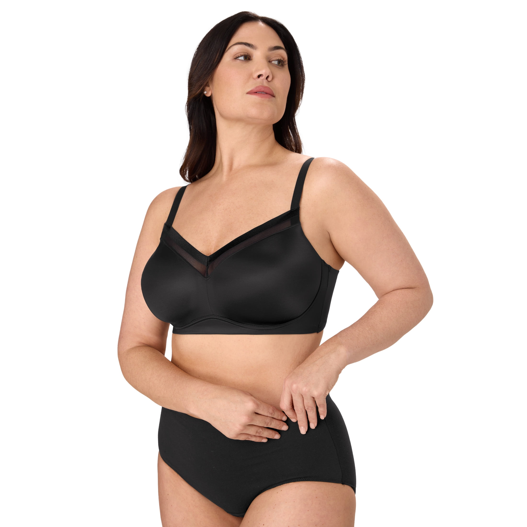 Bali Womens Bali Women’s Wireless Bra, Beautifully You Flawless Fit Bra for Women, Moisture-Wicking
