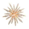 thumbnail image 1 of Broche para mujer, broche de cristal con diamantes de imitación en tono dorado ER, 1 of 5