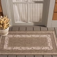 thumbnail image 2 of Safavieh Courtyard Elija Botanical Indoor/Outdoor Area Rug, Brown/Natural, 2'7" x 5', 2 of 10