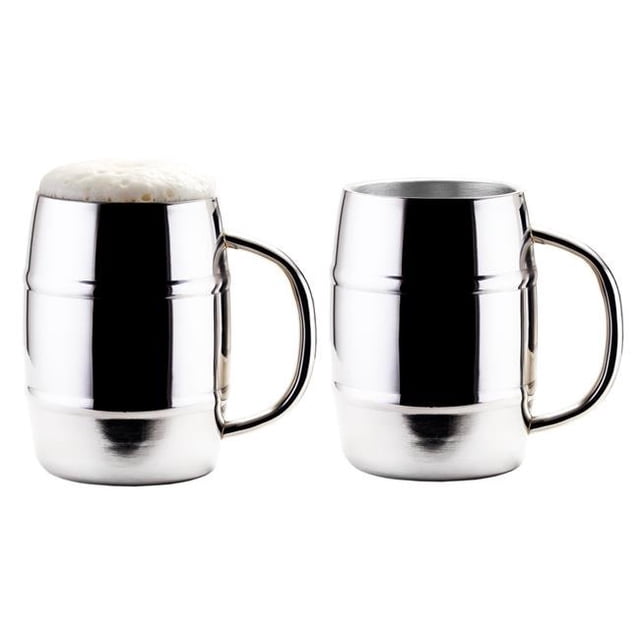 33,8 oz Garder Kool Jumbo Double Paroi Tasses à Bière en Acier Inoxydable - Lot de 2