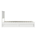 thumbnail image 3 of Felicity Twin XL Wood Platform Bed with Panel Footboard & Drawers in White, 3 of 5