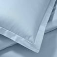 thumbnail image 6 of Superior Egyptian Cotton 1200 TC Solid Light Blue Duvet Set, King/California King, 6 of 9