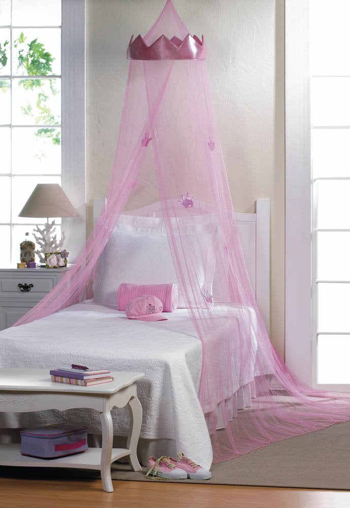 girls pink bed canopy