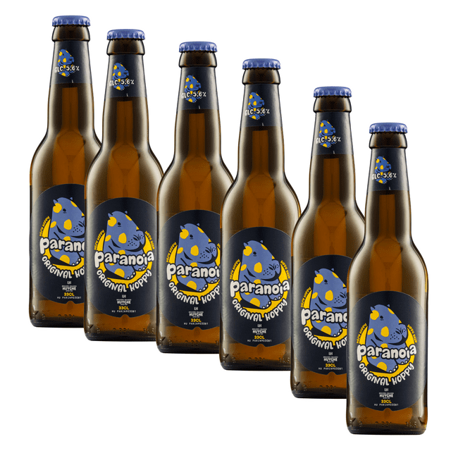 Six Pack Cerveza Paranoia Hazy Hoppy 330 Ml Paranoia Blonde Ale