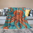 thumbnail image 2 of BCIIG Octopus Blanket Super Soft Warm Bed Bedding Throw Blankets for Couch Bedroom Sofa Office Car, All Season Cozy Flannel Plush Blanket Gifts for Girls Boys Teen Adults,   40x50in, 2 of 6