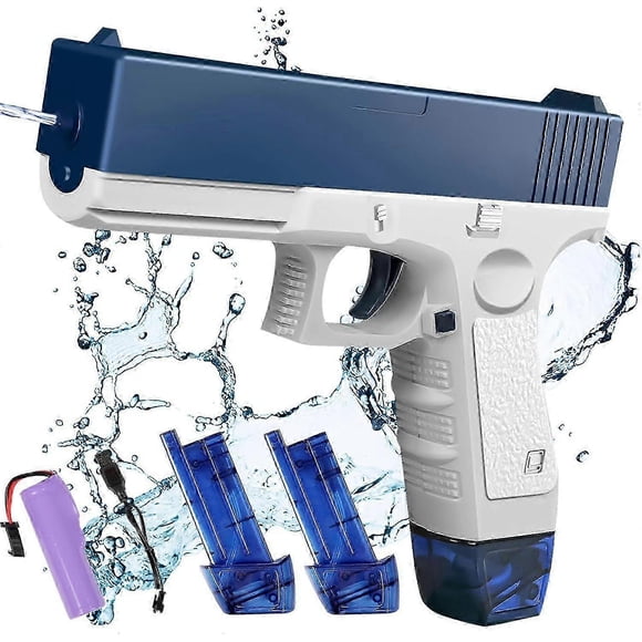 26-27 Electric Water Gun Toy, Automatic Water Gun for Kids Adults, Water Shooting Toy, USB Rechargeable Battery