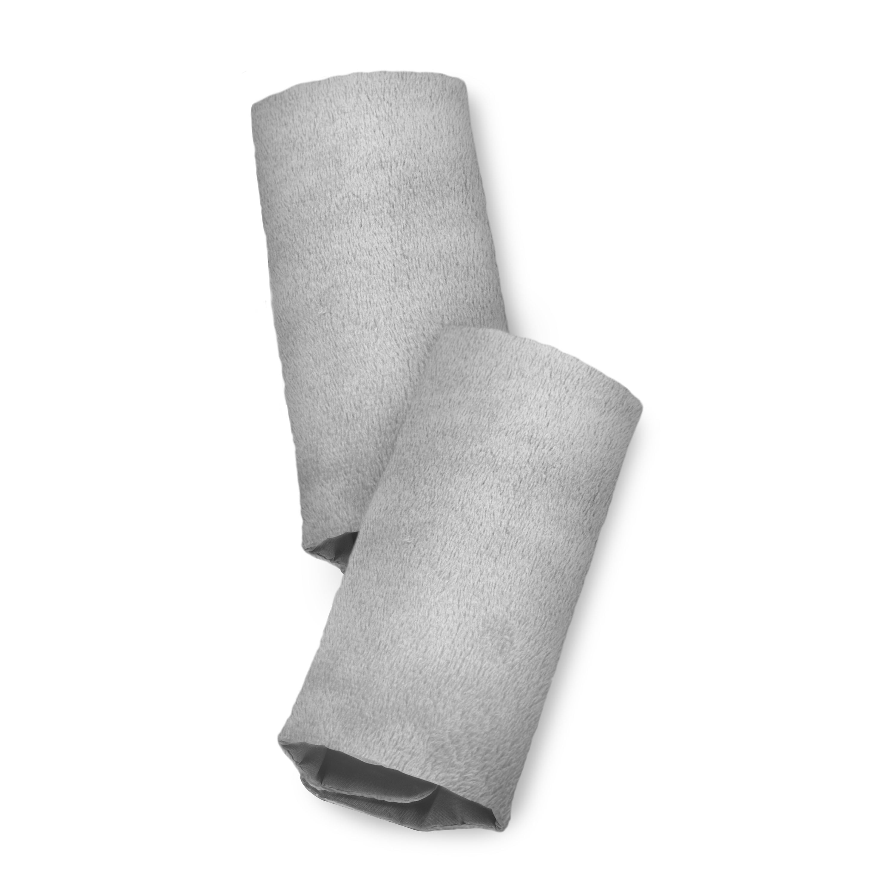 Goldbug Car Seat Strap Cover, Solid Grey Reversible