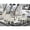 Doeskin, variant on East West Furniture V-Style 7-piece Wood Dining Set in White/Doeskin/Cement