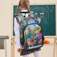 thumbnail image 7 of FORMRS Unisex School Backpack 17" Student Travel Bag with Laptop Compartment, Art Plants, 7 of 7