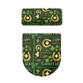 thumbnail image 4 of HELLHERO Green and Gold Four-Leaf Clover Toilet Lid Seat Cover & 2 Pack Toilet Protector Cover & Elastic Bottom for Bathroom Home Comfort, 4 of 7