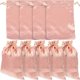 thumbnail image 1 of 20Pcs Satin Gift Bags Drawstring Jewelry Pouches Jewelry Gift Bags Wedding Party Favors, 1 of 2