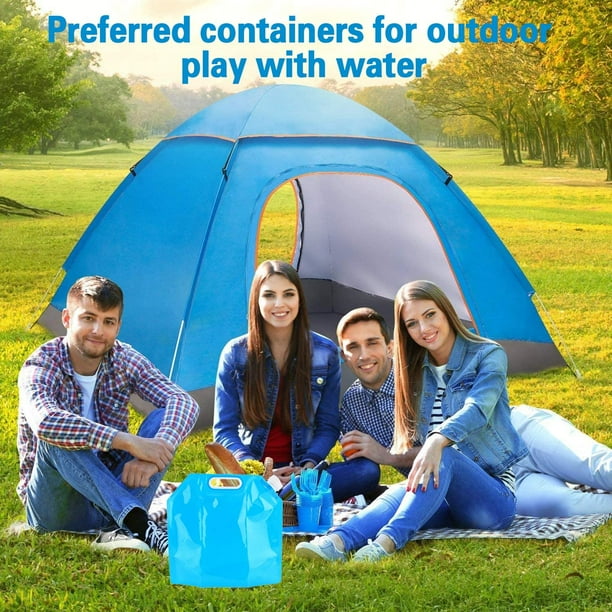 Sac d'eau Pliable - MARQUE - 4 Pièces - 20L - Blanc - PVC Alimentaire - Sport