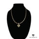 thumbnail image 1 of Collar de oro de 14 quilates con colgante de Corazón, el mejor regalo unisex para madre, padre, novia, novio, ella, él, collar de cadena Figaro de 14 quilates de Aria Jeweler Inc, 1 of 5