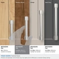 thumbnail image 4 of Amerock Faircrest 3-3/4 inch (96mm) Center-to-Center Polished Nickel Cabinet Pull, 4 of 7