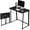 Black, variant on Homy Casa Folding Desk for Home Office, 31.5 Inch Compact Foldable Computer Writing Table, Portable Craft Sewing Table for Small Spaces, Oak