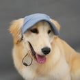 thumbnail image 4 of HHBEAUTY Dog Baseball Cap, Dog Cat Summer Beach Visor Hat with Ear Holes, Adjustable Puppy Sunbonnet Headdress, Pet Peaked Cap (Blue,XS), 4 of 9