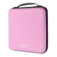 thumbnail image 2 of (4 pack) CD Case, 192 Capacity EVA DVD Case Pink Portable Zipper Holder Disc Storage Organizer Wallet, 2 of 8