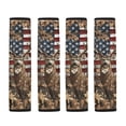 thumbnail image 5 of Chririnla Car Seat Belt Pads Thick Polyester SBR Composite, Compatible with, Suitable for Sedans, American Flag Buck Print, 5 of 8