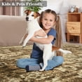 thumbnail image 6 of Jamfeel Vintage Rugs Modern Area Rug Indoor Carpet for Bedroom Living Room Home Decor Office,5'x8',Brown, 6 of 8