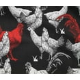 thumbnail image 5 of oneOone Cotton Flex Black Fabric Rooster Cock Quilting Supplies Print Sewing Fabric By The Yard 40 Inch Wide-FM, 5 of 6