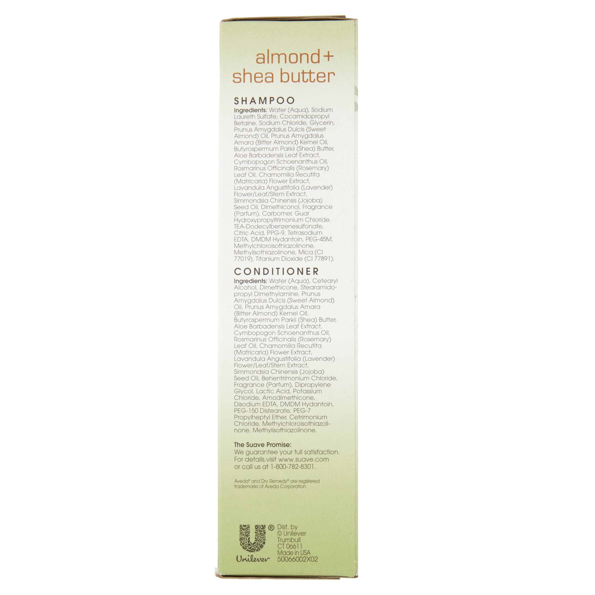 Suave 2-in-1 Shampoo & Conditioner, Almond and Shea Butter, 28 Oz, 2 Ct