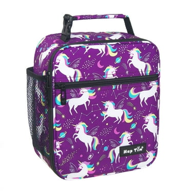 Hap Tim Lunch Box for Girls Insulated ,Reusable Lunch Bag for Kids, Spacious Lunchbox , Purple Unicorn(18654-PP)