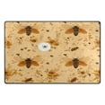 thumbnail image 2 of Bee and Floral Pattern Soft Polyester Area Rug 60''x39'', Non Slip, Memory Foam, Water Absorbent, 2 of 7