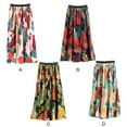 thumbnail image 3 of Jumpingount High Waist Women Breathable And Fashionable Women Petite Fresh High Print Pleated Comfortable Print Summer Summer Prendas para la parte inferior del cuerpo Blanco Talla única, 3 of 6