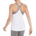 thumbnail image 2 of ASICS Womens Strappy Racerback Tank Top, White, Large, 2 of 3