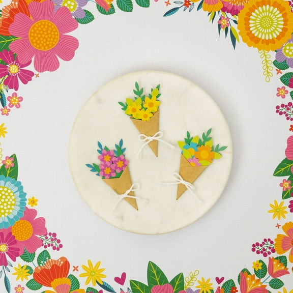 Paige Evans Splendid Dimensional Stickers 9/Pkg-Bouquets