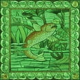 thumbnail image 1 of Ahgly Tapis d'Intérieur Lavable en Machine Carré Vert, 4 Pieds Carré, 1 of 7