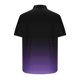 thumbnail image 5 of Blusa y camisa de manga corta con cuello vuelto para hombre, blusa informal de moda con cuello vuelto, blusa estampada de manga corta con botones, blusa de poliéster para hombre, 5 of 6
