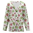 thumbnail image 4 of Xmyrz Christmas Lightweight Jacket Women Cardigan Jacket Print Long Sleeve Skin-Friendly Going Out Leisure Faddish Women'S Coats Outerwear Jacket, 4 of 5