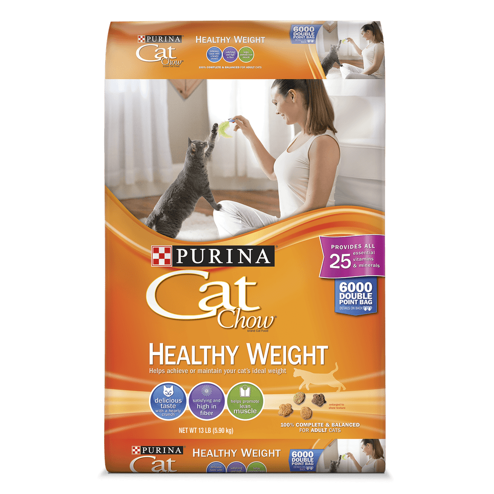 Purina Cat Chow Healthy Weight Adult Dry Cat Food, 13 lb. Bag Walmart