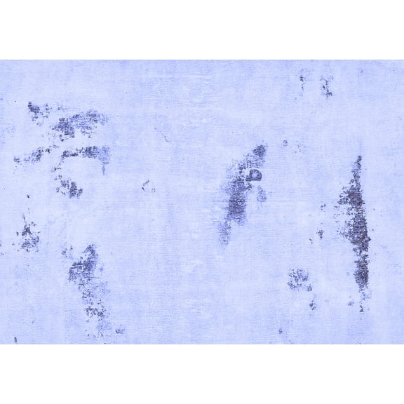 Ahgly Company Indoor Rectangle Abstract Blue Modern Area Rugs, 5' x 7'