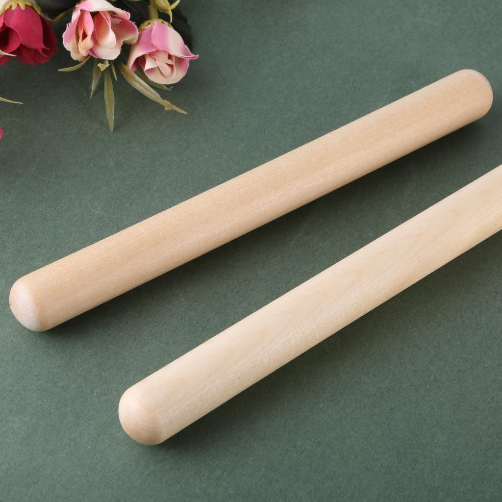 12Pcs Wood Rhythm Sticks Music Rhythm Sticks Percussion Instrument Musical Sticks for Music Parties Musical Education