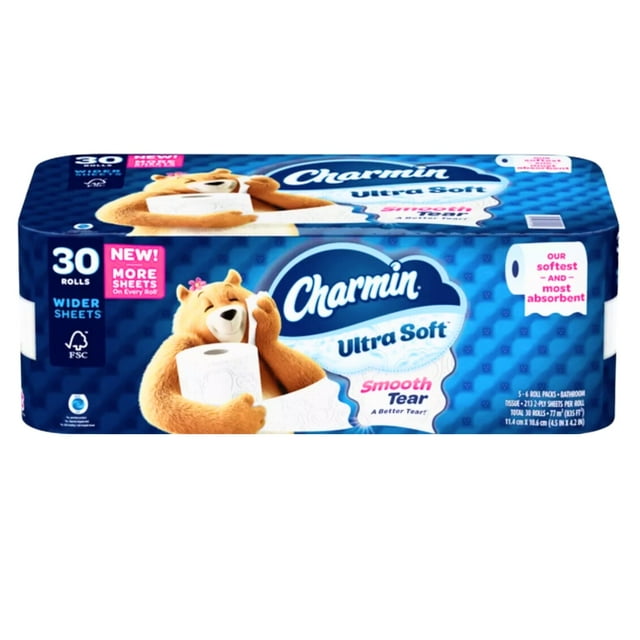 Papel higiénico Charmin Ultra Soft 30 rollos gigantes de 2 capas