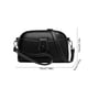 thumbnail image 3 of Bolso de hombro de piel suave lavada para mujer, con múltiples cremalleras, espacioso, de gran capacidad, para uso diario, viajes, trabajo, compras, neceser, de poliéster., 3 of 6