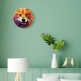 thumbnail image 4 of ATEDEANEI 12" Wall Clock Battery Operated Silent Non Ticking Paint Wolf Beautiful, 4 of 5