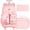 3PCS Pink Rolling Backpack, variant on Clear Backpack Rolling Backpack for Girls Women, Heavy Duty PVC Transparent Bookbag, See Through Wheeled Backpacks Set for Teens Elementary Travel - Purple