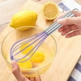 thumbnail image 5 of Outoloxit Stainless Steel Manual Egg Beater - Hand Whisk for Baking, Whipped Cream, Eggs with Hanging Storage & Dishwasher Safe, 5 of 8