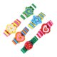 thumbnail image 3 of ColoMX Relojes de pulsera de simulación de dibujos animados para niños, artesanía de madera, reloj de pulsera, papelería, Color aleatorio, 6 uds., 3 of 7