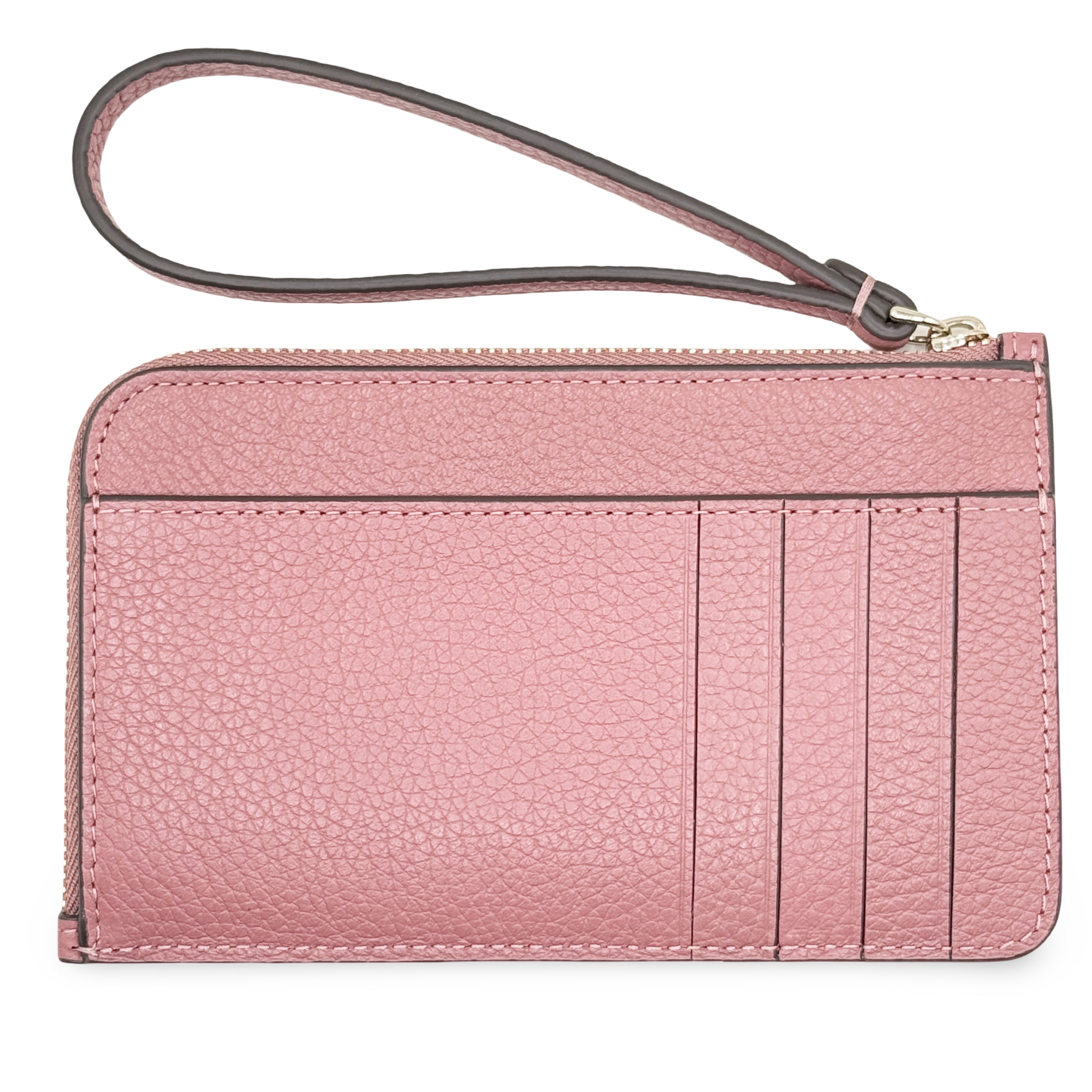 Kate Spade New York Women's Lucy Pebbled Leather Medium L-Zip Wristlet (Pomegranate)