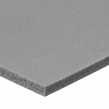 

1/4 Thick 36 x 36 Gray Extreme-Temperature Food Service Silicone Foam Sheets with Plain Back